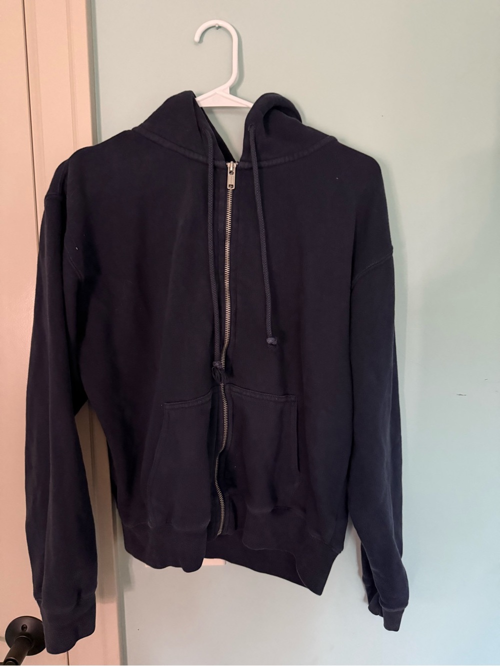 Brandy Melville Navy Zip-Up